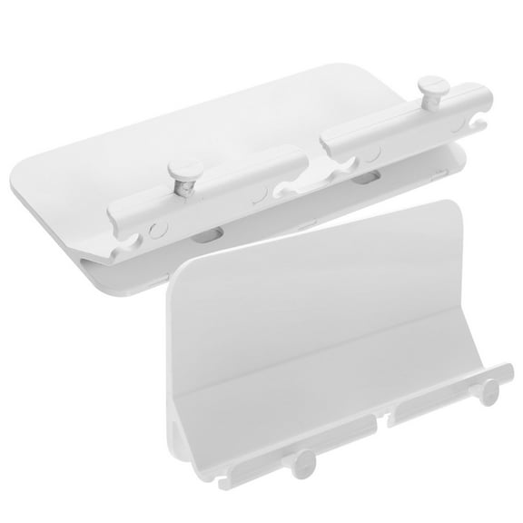 SOPOTUTU 2Pcs White Wall Mount Organizer Phone Holder Multipurpose Space Saver