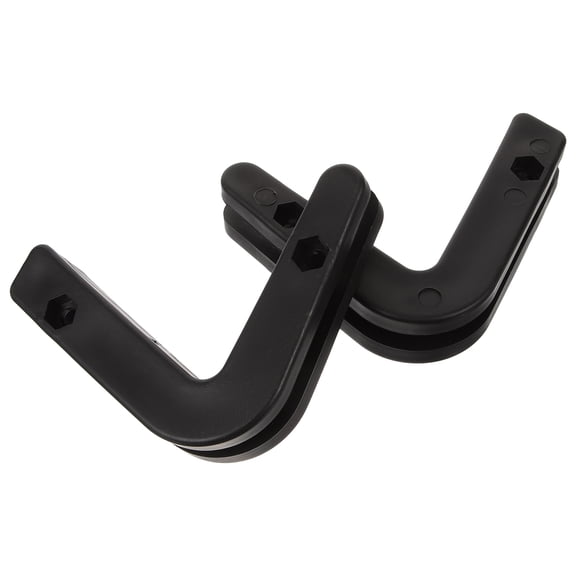 SOPOTUTU 2Pcs Barbell Storage Rack Black PP Material Wall Mounted Organizer for Home Gym