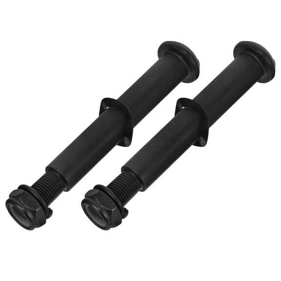 SOPOTUTU 2Pcs Black Steel Bolts for Elliptical Trainer Stability and Fitness Equipment Repair
