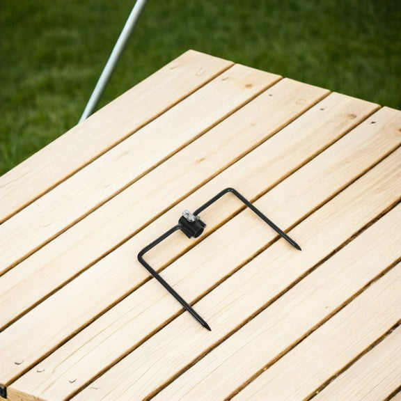 SOPOTUTU Black Garden Flag Holder Stake Umbrella Mount for Outdoor Use Sturdy Durable Easy Installation 2Pcs