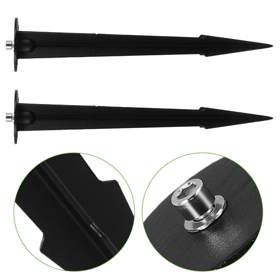 SOPOTUTU 2Pcs Ground Stakes Shaped for Landscape Lighting Fixtures