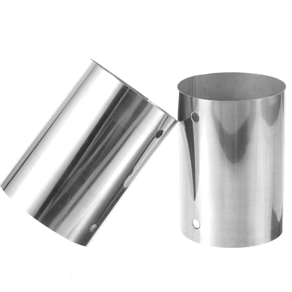 SOPOTUTU  Stainless Steel Stair Railing Indoor Handrail Extension Fitting Silver 2pcs