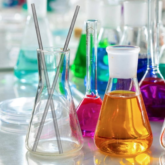 SOPOTUTU 2pcs Iron Rods for Science Teaching Physics Experiments Educational Tools for Students and Educators