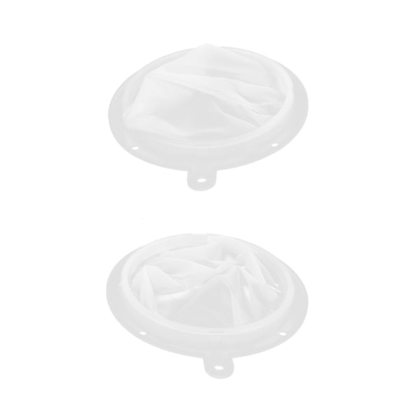SOPOTUTU 2Pcs White Fine Mesh Kitchen Strainer Filter Set for Home Use Multipurpose Liquid Filter