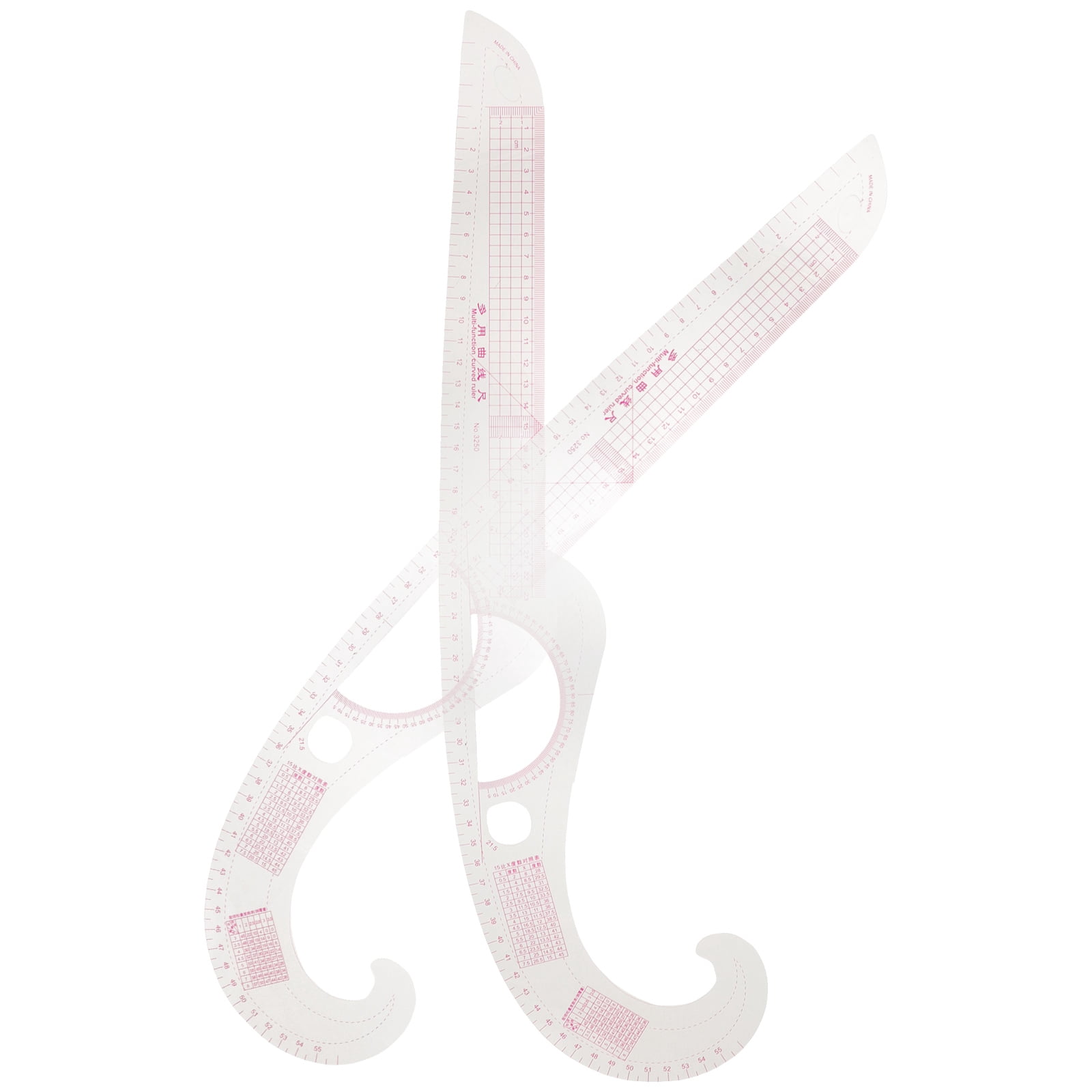 SOPOTUTU 2-Pack Rulers Plastic Measuring Tools for Sewing Tailoring ...