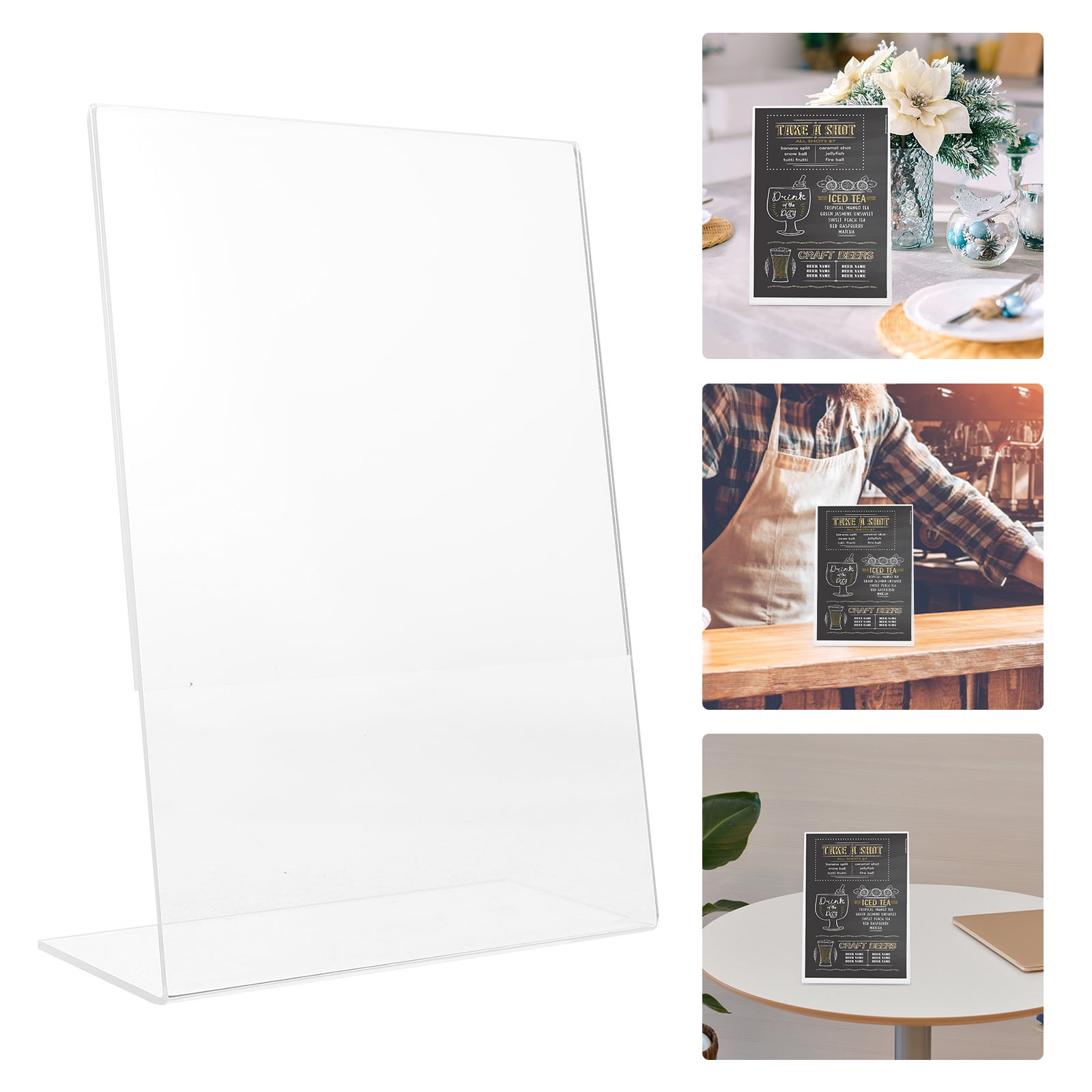 SOPOTUTU 2Pcs Simple Design Clear Paper Stand for Office Desk ...