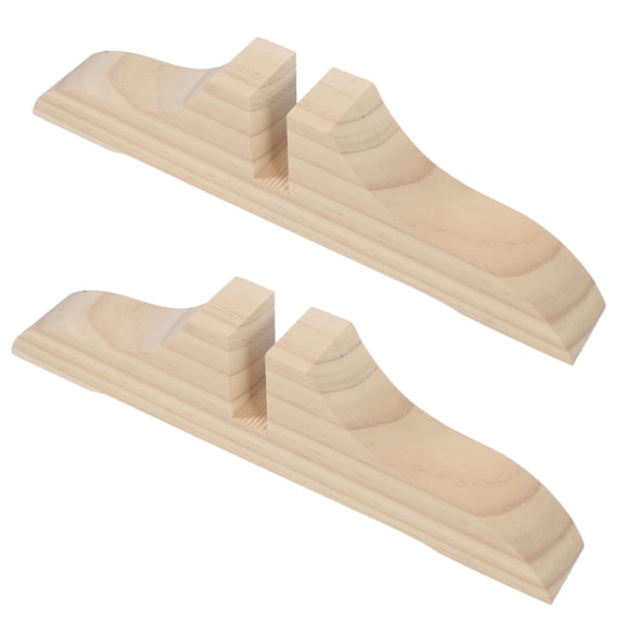 SOPOTUTU 2-Pack Thickened Wood Divider Brackets for Privacy Screen, Household Room Divider Accessories