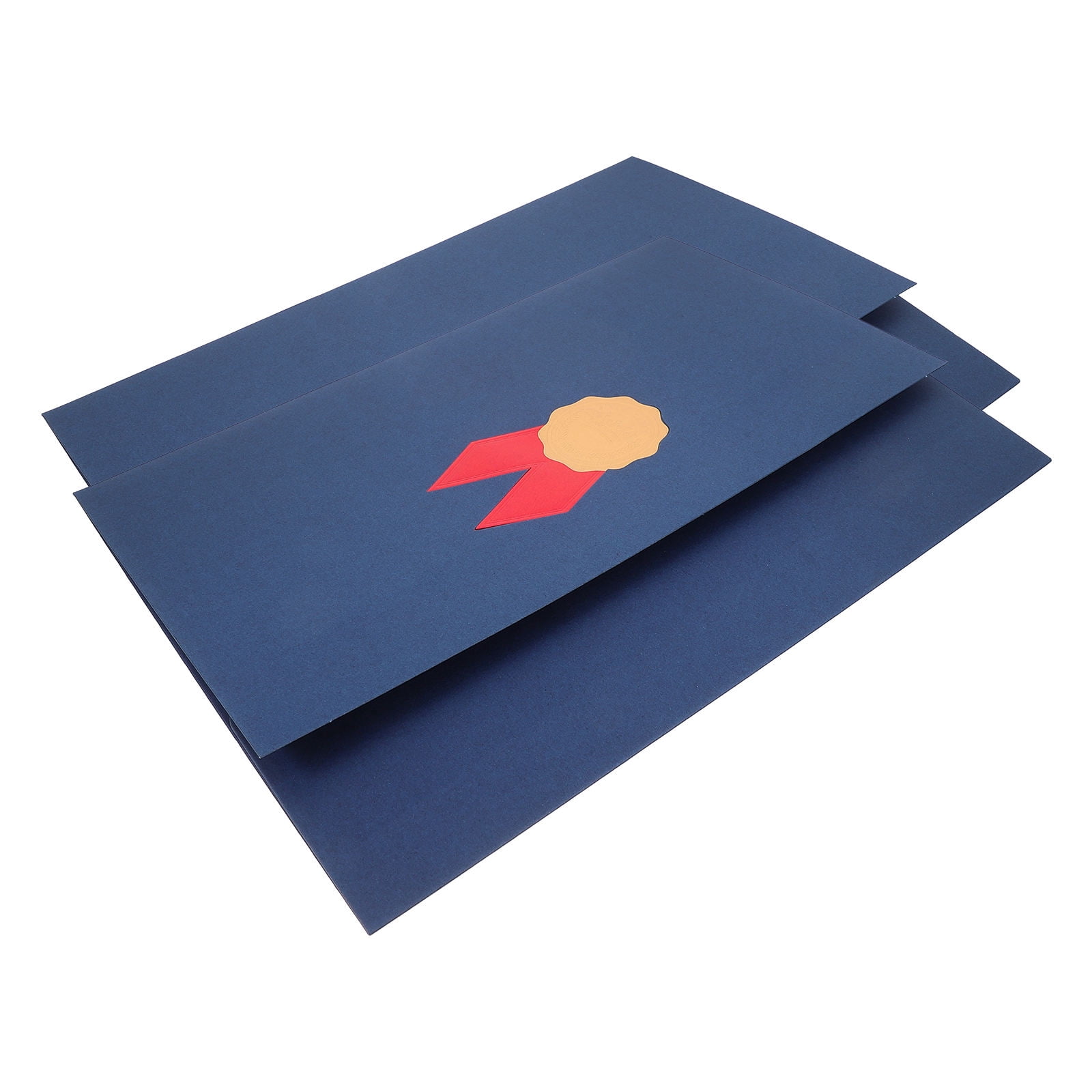 SOPOTUTU 2Set Certificate Protective Cover Paper Dark Blue Document ...