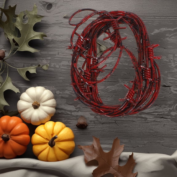 SOPOTUTU 2pcs Barbed Wire Prop Western Decorations Fake Barb Wire For Home Decoration