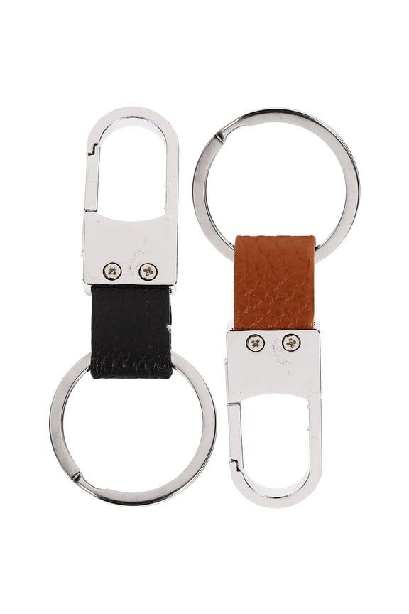 2-Pack Key Ring Organizer for Multiple Keys, Zinc Alloy Keychain with Simple Design for Everyday Use