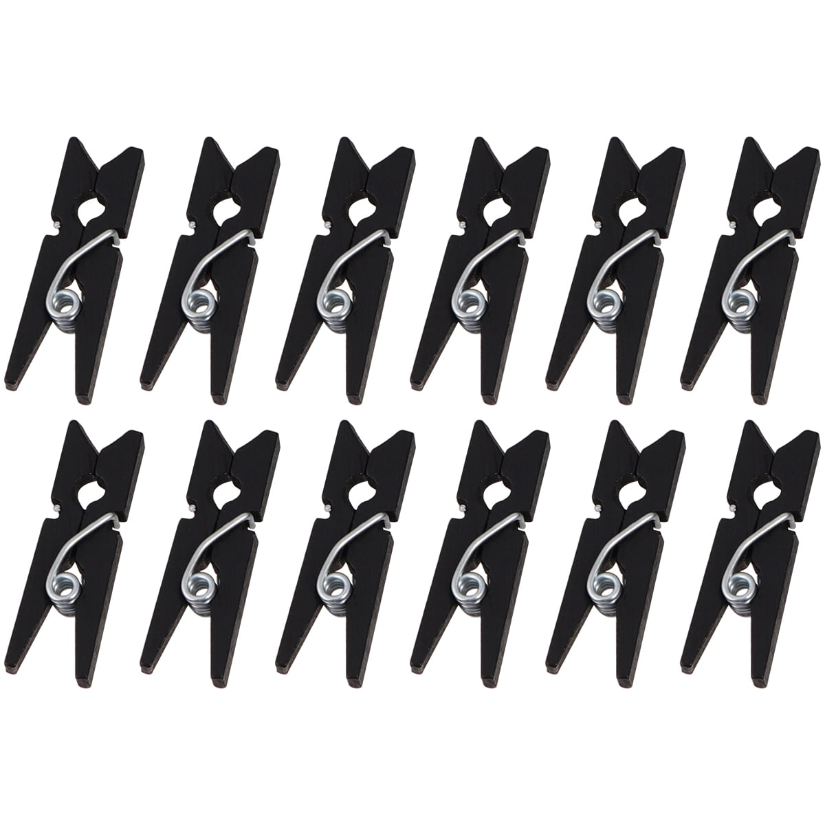 SOPOTUTU 300Set Mini Photo Mini Clamps for Holding Memo Photos in Black ...