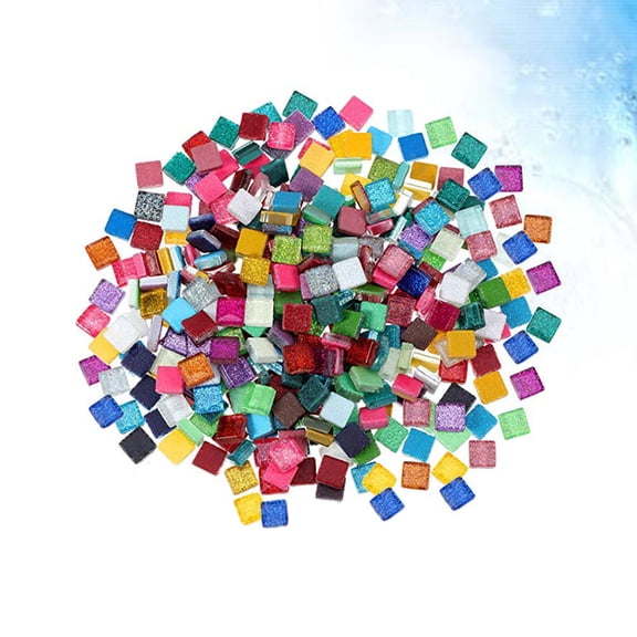 SOPOTUTU Premium Glass Tiles in Mixed Colors for Decorative Arts and Crafts Projects Supplies