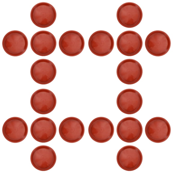 SOPOTUTU 30Pcs Flower Pot Bases Dark Red Plastic Material Prevent Leakage Outdoor Gardening