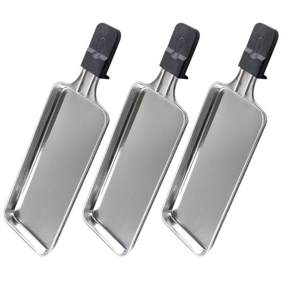 SOPOTUTU 3Pcs Stainless Steel Baking Pans for Bbq Oven Use Convenient and Space Saving