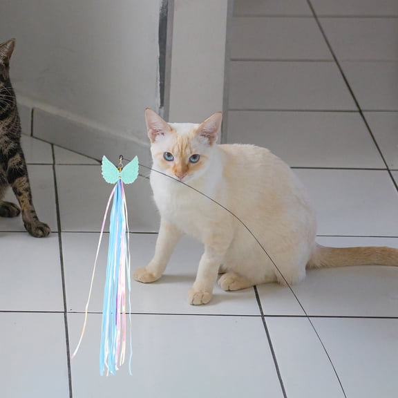 SOPOTUTU Cat Teaser Refill Heads Assorted Color DIY Durable for Home Use 3Pcs