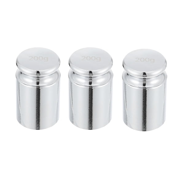 SOPOTUTU Precision Steel Calibration Weights 200G Plated Silver Sopotutu 3Pcs