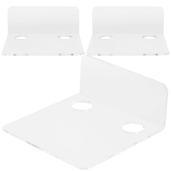 SOPOTUTU 3Pcs Transparent Wall Mount Bracket for Monitor and Security Camera with Reversible Install