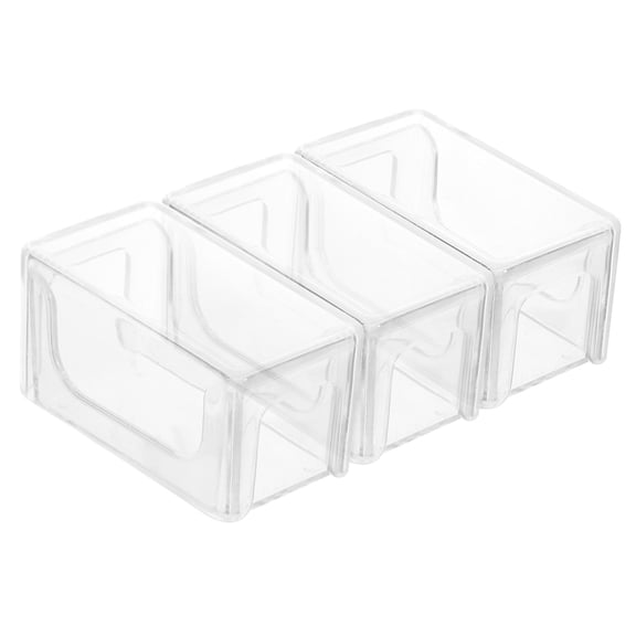 SOPOTUTU 3Pcs Snooker Chalk Storage Case Transparent Acrylic Pool Gear