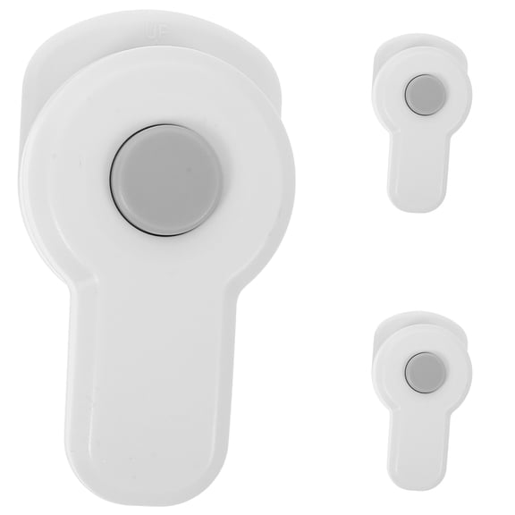 SOPOTUTU 3pcs Child Safety Fridge Locks White Plastic Kitchen Cabinet Door Locks for Childproofing