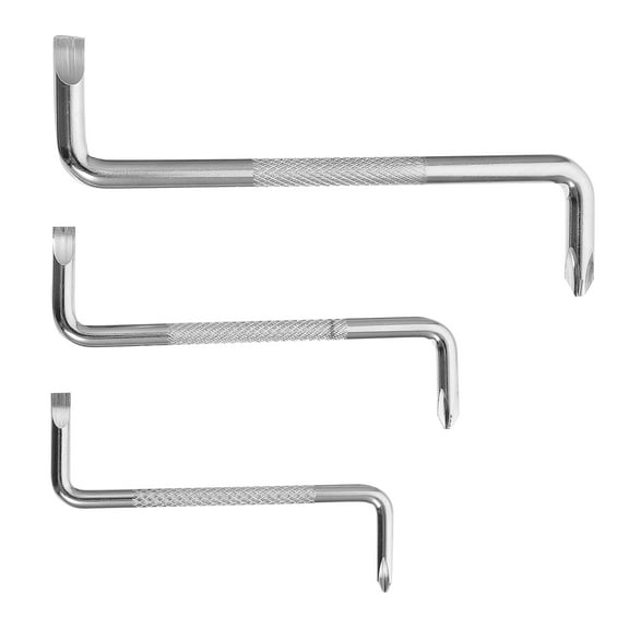 SOPOTUTU Metal Flathead Screwdrivers Screwdrivers Steel Silver 3Pcs