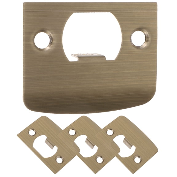 SOPOTUTU 4 Pcs Rust Resistant Reinforced Door Strike Plate Doors for Office Use