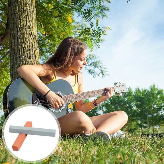 SOPOTUTU 4-Piece Guitar Maintenance Tool Kit with Frosted Stone for Bass and Electric Guitar Players