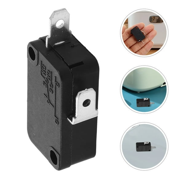 SOPOTUTU 4Pcs Rice Cooker Switch Part Microwave Oven Door Switch Normally Open Black