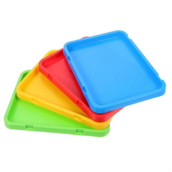 SOPOTUTU Drawing Trays Arts and Crafts Organizer Trays Assorted Color 4Pcs for Professional