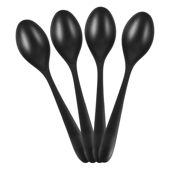 SOPOTUTU 4Pcs Ramen Soup Spoon Plastic for Noodle and Soup Consumption Adults 7.07X1.45X0.79in