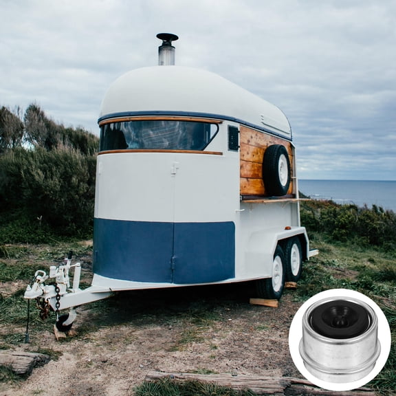 SOPOTUTU 4Pcs Trailer Axle Dust Caps Wheel Bearing Caps for Trailer Hubs Anti Sediment