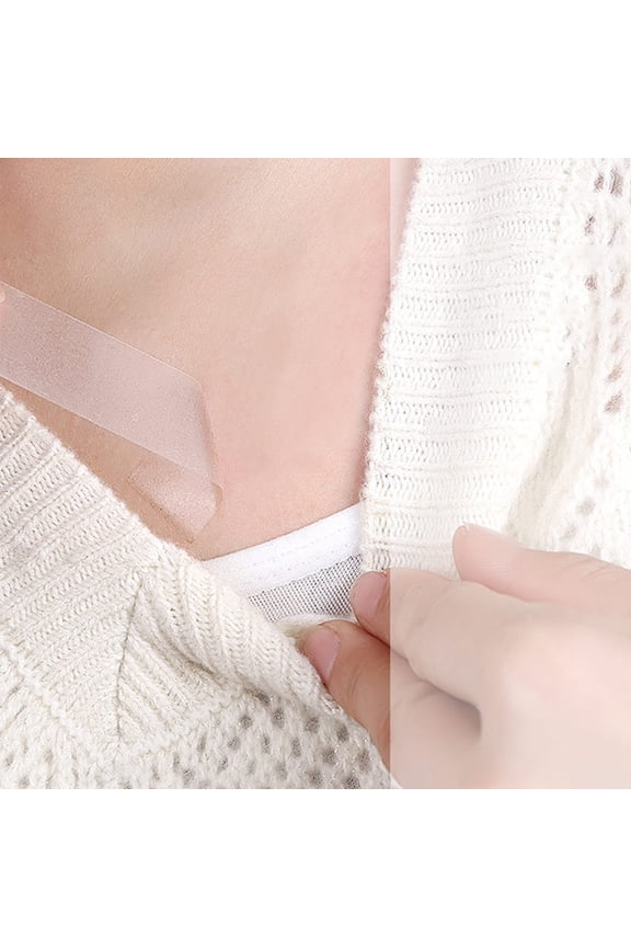 4Packs Double Sided Body Tape for Skin Transparent Non Slip Adhesive Clothing Tape