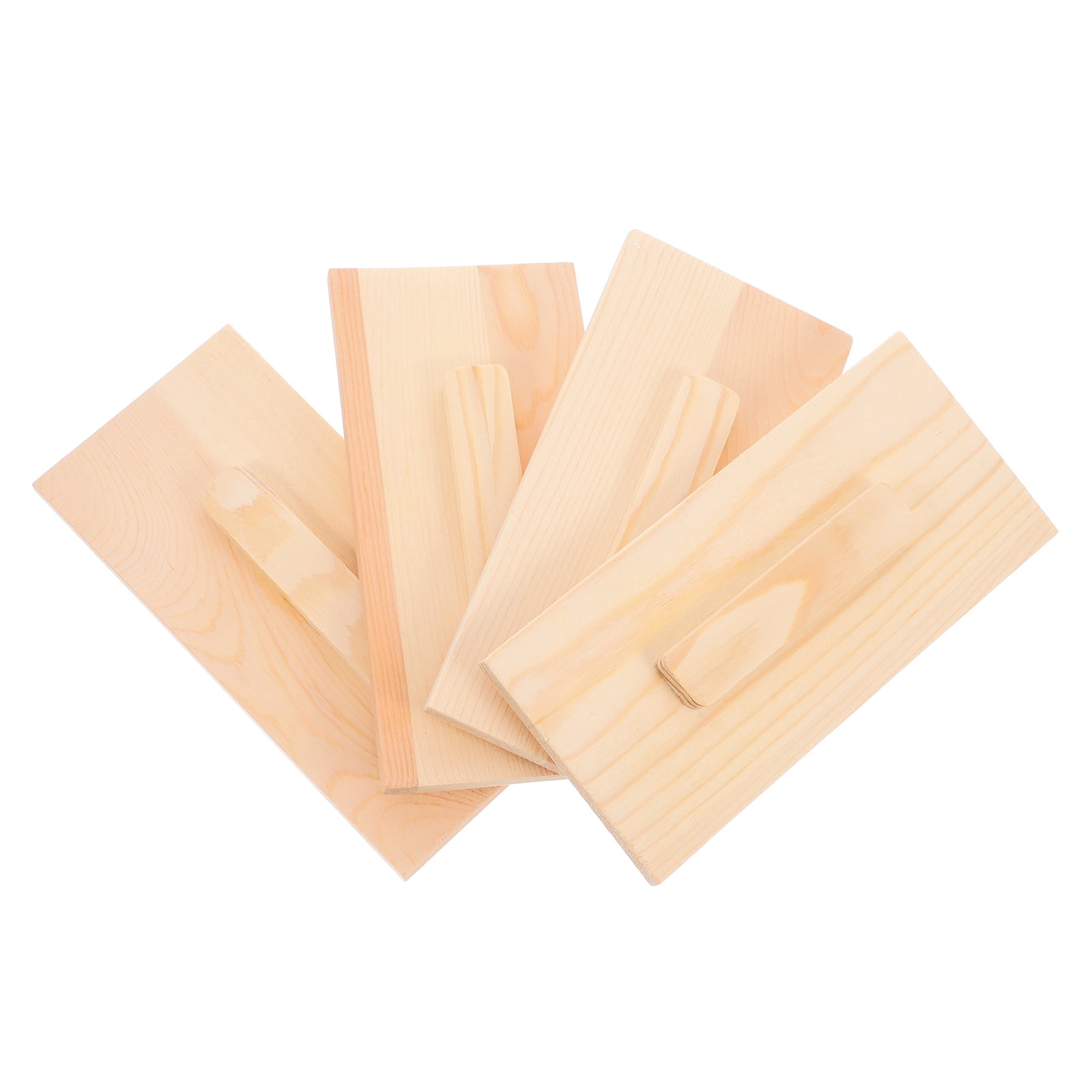 SOPOTUTU 4Set Rectangular Beige Wood Soap Mold Lid for Diy Soap Making Versatile Use Durable
