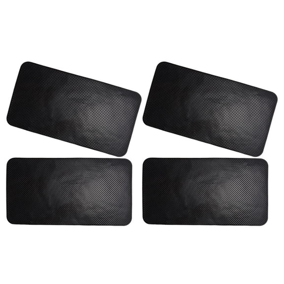 SOPOTUTU 4pcs Dashboard Mat for Car Use Black PU for Non-slip Performance