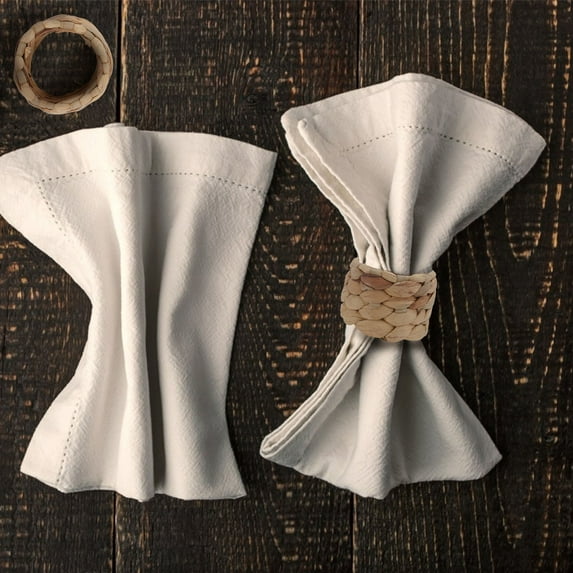 SOPOTUTU Set of 4 Elegant Yellow Decorative Napkin Handwoven for Wedding and Party Table Decor