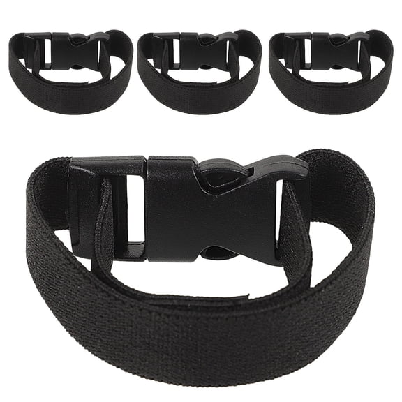 SOPOTUTU 4pcs Outdoor Use Backpack Strap Plastic Black for Adults