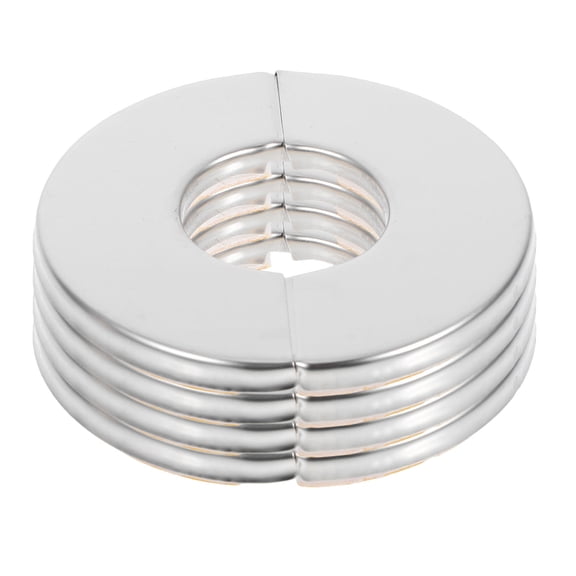 SOPOTUTU 4pcs Pipe Wall Covers Stainless Steel Round Conceal Wall Imperfections For Homeowners