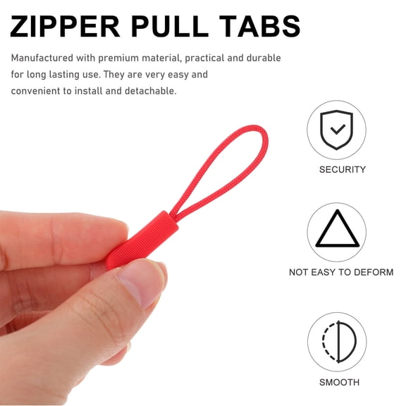 SOPOTUTU 50 Pieces Assorted Color Zipper Pulls for Clothing, Silicone and PVC Zipper Accessories Kit