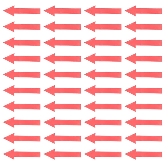 SOPOTUTU 50pcs Arrow Shape Directional Markers Red Adhesive Material for Storage Marking