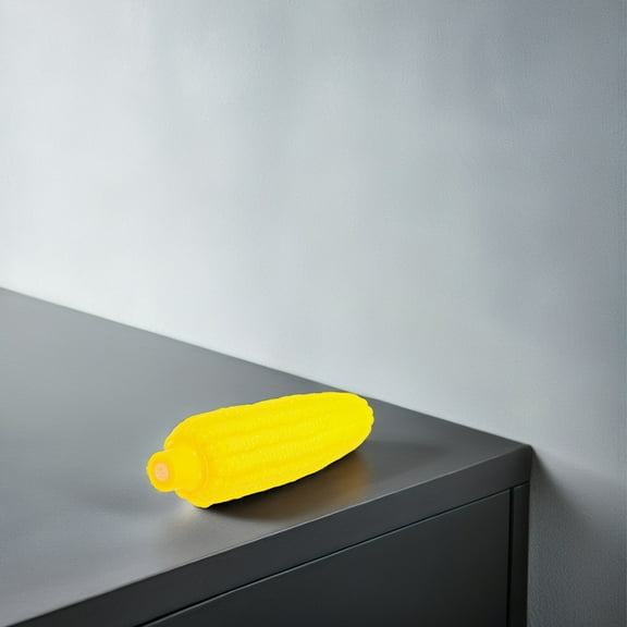 SOPOTUTU 5-Pack Yellow Plush Corn Dog Chew Toys for Puppies with Squeaky Function, Suitable for Dogs and Cats