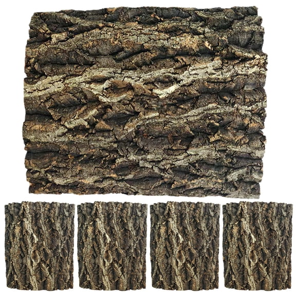 SOPOTUTU Water-Resistant Cork Bark Tiles Brown for Reptile Tank Background