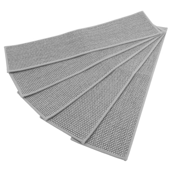 SOPOTUTU 5Pcs Removable Stair Mats Non Skid Pads for Wood Tile Steps Indoor Use Easy Clean