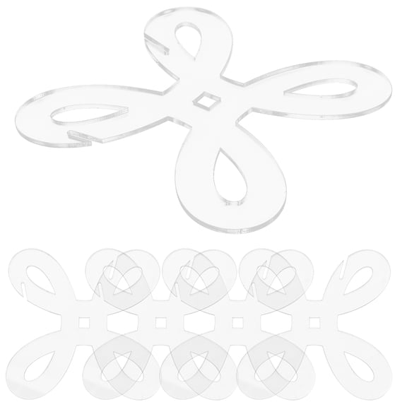 SOPOTUTU 5Pcs Empty Clear Sewing Bobbins for Yarn Ribbon Thread and Craft Projects