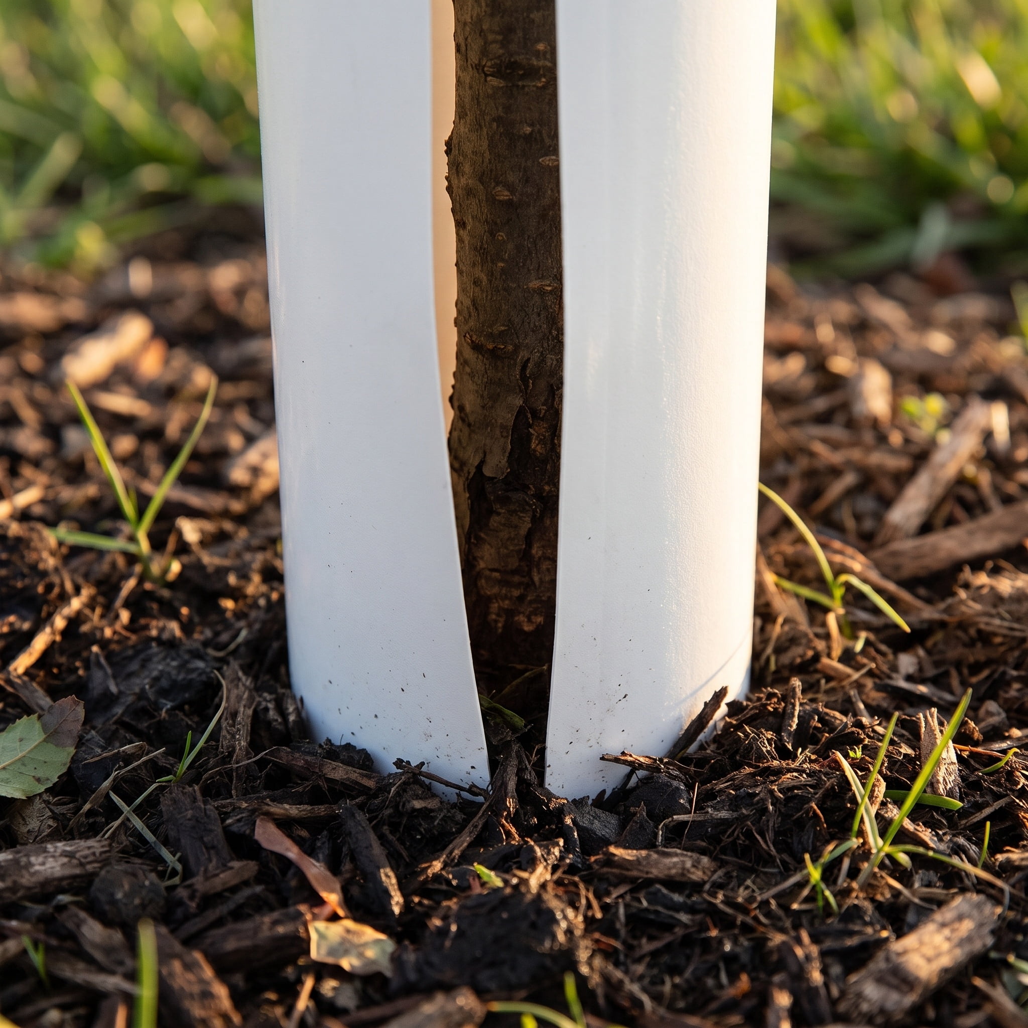 Tree Tubes And Splints SOPOTUTU 5Pcs White Tree Shelter Tubes with Split Design and Growth ...