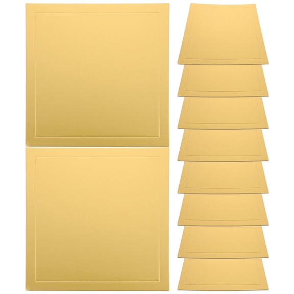 SOPOTUTU 5-Pack Cake Display Bases Thick Paper Boards for Baking, Decorating, and Food Storage