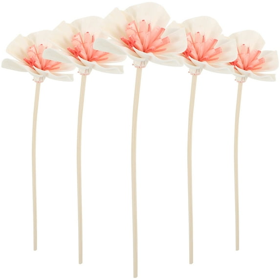 SOPOTUTU 5-Piece Home Fragrance Diffuser Set with Decorative Flower Sticks for Mood Enhancement and Aromatherapy