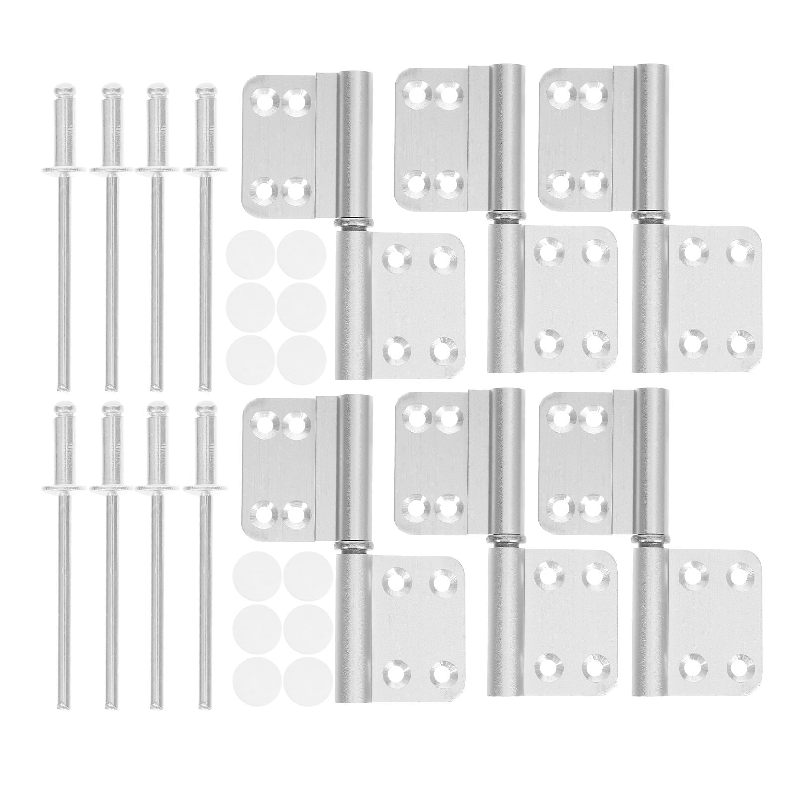 SOPOTUTU 6 Sets Bathroom Door Hinges Cabinet Door Hinge Aluminum Alloy ...