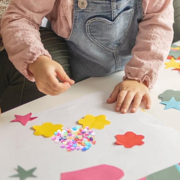 SOPOTUTU Star Spacer Beads Assorted Color Acrylic for DIY Use Vibrant and Glossy Finish