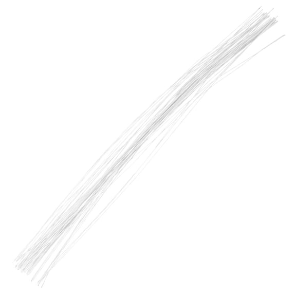 SOPOTUTU 60Pcs Artificial Flower Stems White Paper Rods for Crafting and Bouquet Support
