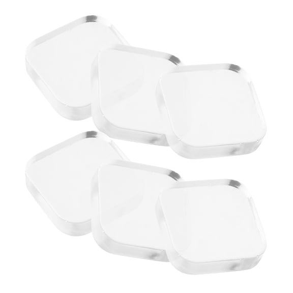 SOPOTUTU 6-Pack Clear Door Bumper Wall Protectors Noise Reduction Guards for Home Doors and Walls