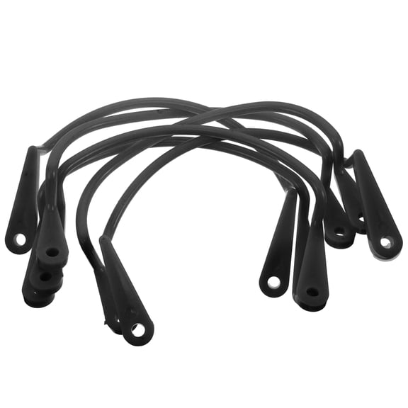 SOPOTUTU Pool Table Pocket Fixator, Black Plastic, Stable Frame, Compatible, Versatile Use, 6Pcs